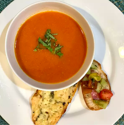 Tomato Soup with Cheese Toast